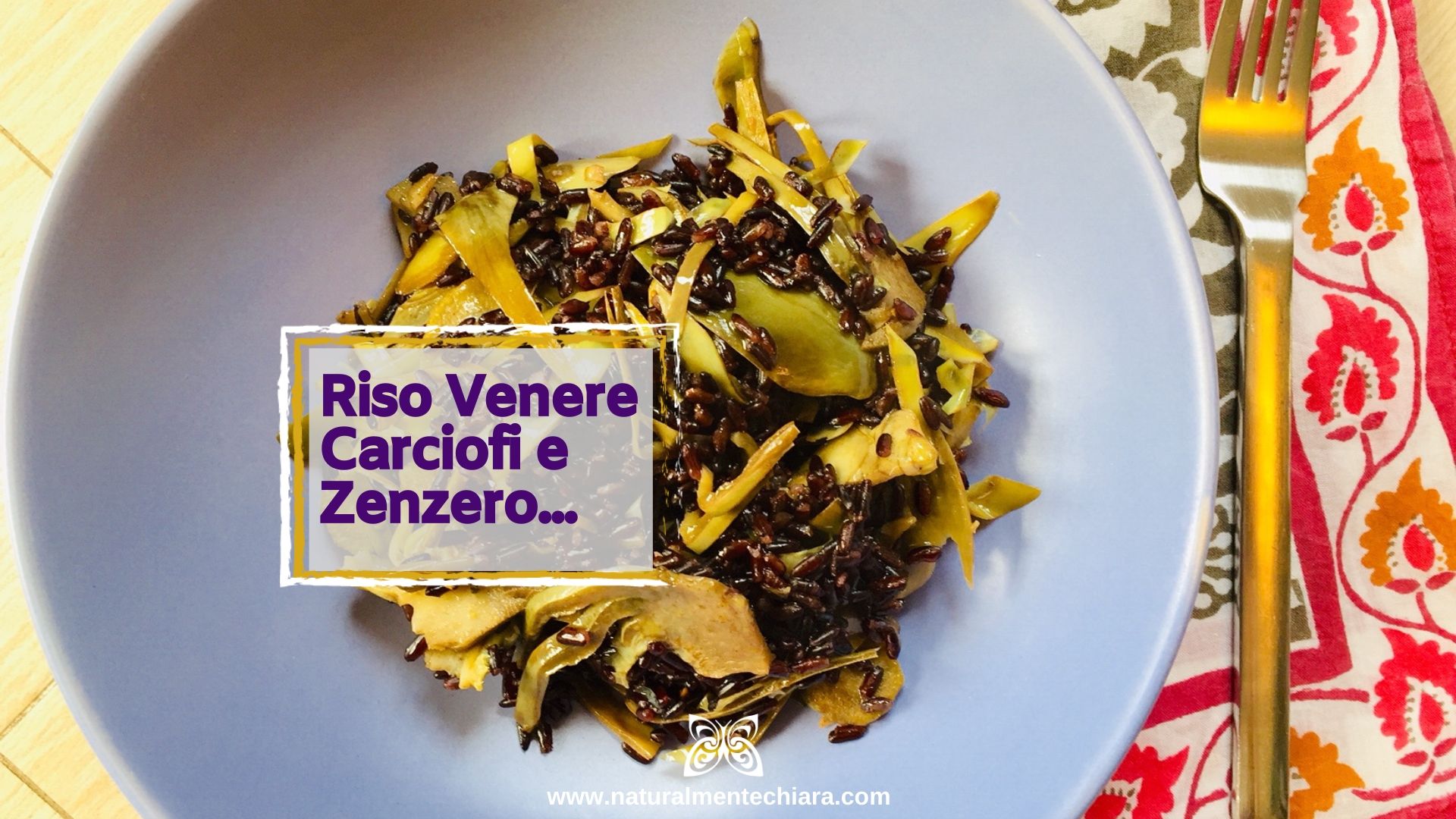 Riso Venere con Carciofi e Zenzero