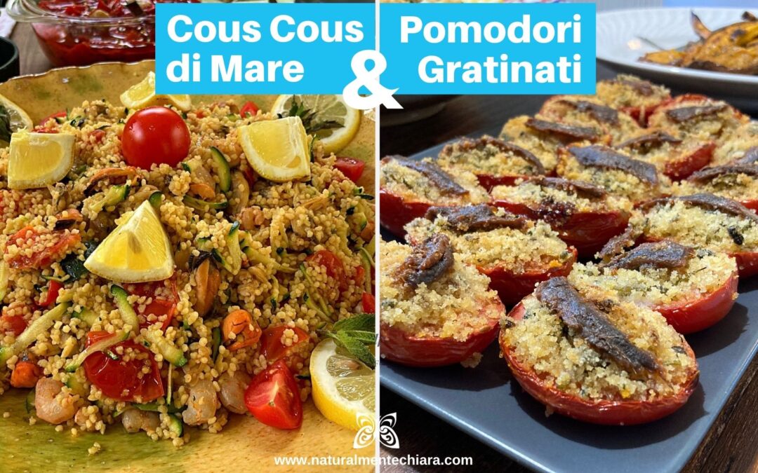 Cous Cous di Mare e Pomodori Farciti Gratinati
