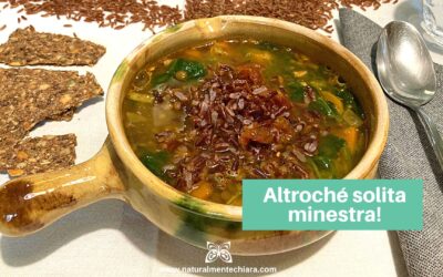 Minestrone con Lenticchie, Riso Rosso e Zenzero